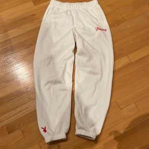 PLAYBOY White Sweat Pants